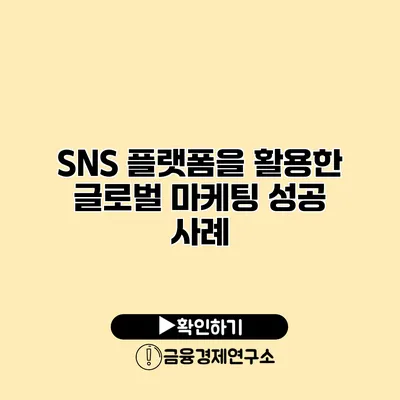 SNS 플랫폼을 활용한 글로벌 마케팅 성공 사례