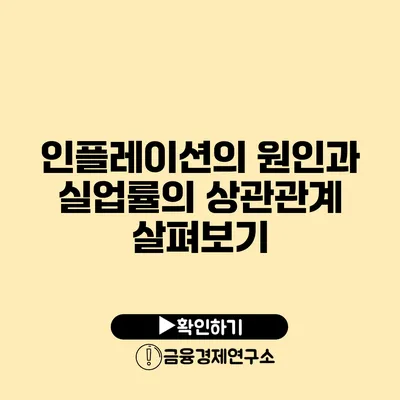 인플레이션의 원인과 실업률의 상관관계 살펴보기