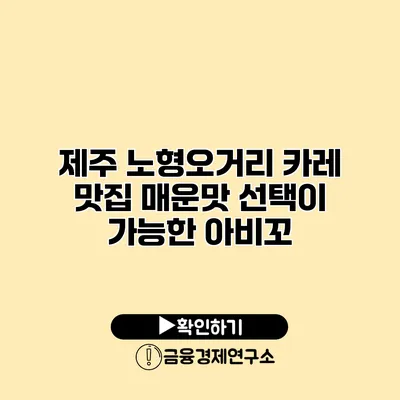 제주 노형오거리 카레 맛집 매운맛 선택이 가능한 아비꼬