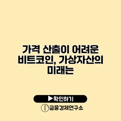 가격 산출이 어려운 비트코인, 가상자산의 미래는?